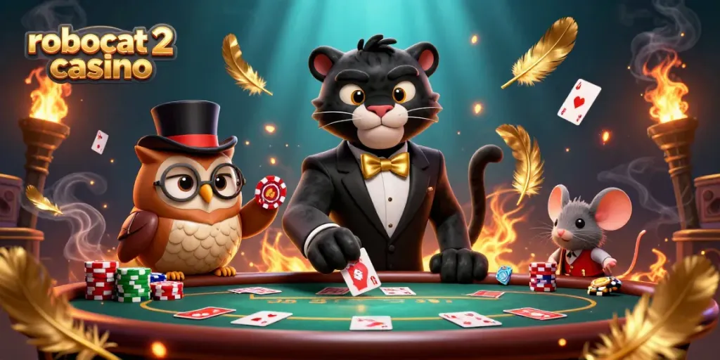 Experience the thrill at robocat 2 casino with action-packed poker and vibrant characters.