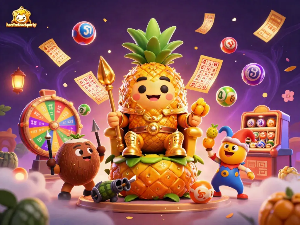 Experience the excitement of bonfireblockparty with dynamic lottery elements and lively casino characters.